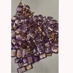 Haute qualité 125 pièces 10-25mm octogone ovale poire facette amétrine gemmes 1121 Cts Lot lâche Iroc ventes pierres précieuses coupées" - Product Image 1