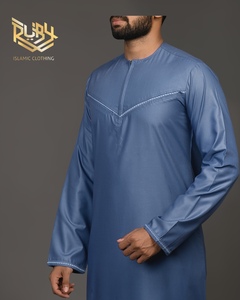 2023 Exportación directa India XS Jubba Personalizado Transpirable Sostenible Tela de primera calidad Vestido informal tradicional musulmán para hombres - Product Image 2