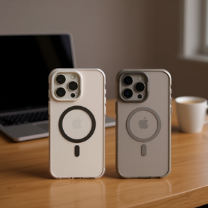 Étui antichoc en aluminium pour iPhone 15 Pro avec support de caméra intégré et anneau magnétique, design métallique - Product Image 2