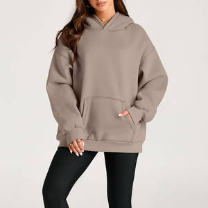 430G nueva sudadera suelta moda Streetwear Vintage letra impresa manga larga Casual estilo deportivo sudaderas con capucha de punto para mujer - Product Image 4