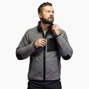 Chaqueta de lana polar de invierno personalizada para hombre, abrigo informal con cremallera de alta calidad de talla grande para clima frío al aire libre, servicios al por mayor - Product Image 3