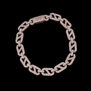 <b>Iced</b> Out 925 Sterling Silver Link <b>Chain</b> VVS Moissanite Diamond Hip Hop Luxury Party Wear <b>Chain</b> For Unisex - Product Image 5