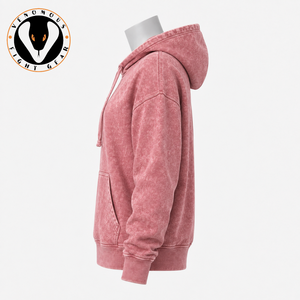 Sweat à capuche pour femme, effet délavé, tissu doux et coupe décontractée, conçu pour les collections streetwear modernes et décontractées. - Product Image 4