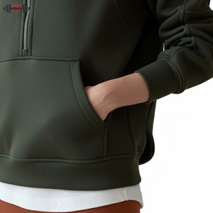 Nouveau sweat-shirt d'hiver confortable sur mesure en grande taille pour femmes, style streetwear, polaire sur le devant, couleur personnalisée, manches longues unies - Product Image 6