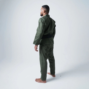 Kimono de Jiu-Jitsu BJJ pour hommes, uniforme d'entraînement, 100% coton, veste à manches longues et pantalon, ensemble respirant et léger à séchage rapide - Product Image 6