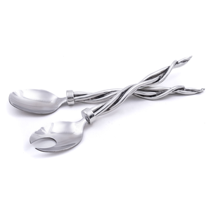 Fourchette et cuillère à salade de cuisine Poignée unique Outils de cuisine Serveurs à salade disponibles Fabriqué en Inde - Product Image 3