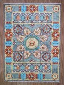 Oushak élégant noué à la main 100% laine tapis doux moderne tapis pour la maison cuisine bureau pique-nique offre en gros disponible - Product Image 6