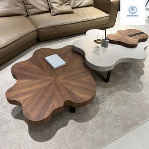 Ensemble de tables basses en métal au design nuage imbriqué moderne, meubles durables pour salon à usage domestique - Product Image 1