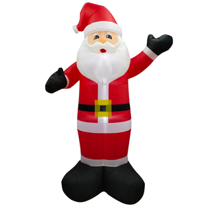 Decoración Navideña de Alta Calidad para Exteriores, Santa Inflable de 12 Pies para Jardín, Césped y Patio - Product Image 1