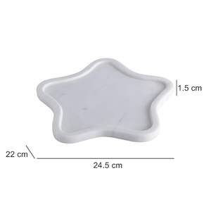 Plateau de service en marbre écologique pour servir des gâteaux et des desserts lors de fêtes, de restaurants, d'hôtels ou de mariages - Product Image 3