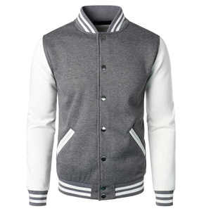 2025 nouveauté hommes High Street Style col montant vestes universitaires patchs personnalisés broderie collège Baseball veste pour hommes - Product Image 1