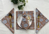 Serviettes de table jetables personnalisables en coton 100 % faites à la main, imprimées au bloc, écologiques, pour événements de mariage (vente en gros)