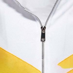 Polos de manga corta de algodón de talla grande para hombre, tela transpirable OEM, bordado personalizado, informal, ajustado, diseño de media cremallera - Product Image 6