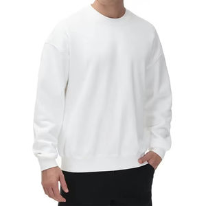 Sweat-shirts en coton éponge 100% en gros, logo personnalisé, broderie, sweat-shirt pour homme, sweat-shirt à col rond surdimensionné, sweat-shirt à capuche - Product Image 2