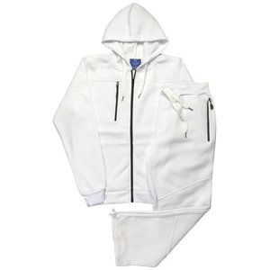 <b>Mens</b> 2 Piece Outfit Plain Tracksuit Set Zip Up Hoodies Sweatshirt <b>Lounge</b> <b>Pants</b> with Pockets Casual Loose Sweatsuit - Product Image 5