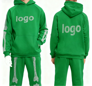 Chándales de Felpa 100% Algodón con Estampado por Transferencia de Calor y Lavado Ácido, Personalizados y Elegantes para Hombre, el Mejor Diseño de Moda para Otoño e Invierno - Product Image 2