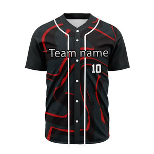 Camiseta de Béisbol con Logotipo Bordado Personalizado de la Mejor Calidad, Camiseta de Béisbol de Todos los Equipos, Uniformes de Béisbol - Product Image 5