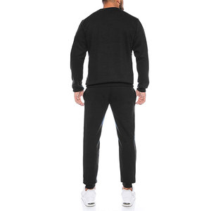New Arrival Custom Logo Blank <b>Pullover</b> <b>Men</b> Sweat suit High Quality <b>Men's</b> Winter <b>Men</b> Sweatsuit in Solid Color - Product Image 3