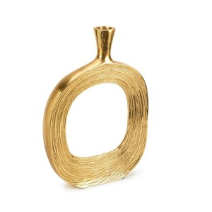 Artesanías modernas de Metal para mesa, decoración del hogar, florero chapado en oro, centros de mesa, jarrón para mesa de boda, decoración del hogar - Product Image 1