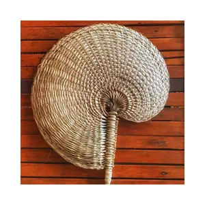 Wholesale Sustainable Fashion Custom Colorful Palm Leaf Bamboo Fans Traditional Decoration Vietnam Bamboo Products