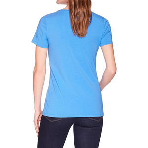 Comprar camiseta de mujer de alta calidad al por mayor de manga corta de moda transpirable cuello redondo mujeres camisetas para el último diseño 2026 - Product Image 3