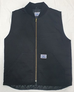 Gilet de travail décontracté à coupe étroite pour hommes, automne/hiver chaud en coton, gilet court croisé surdimensionné à fermeture à glissière - Product Image 1