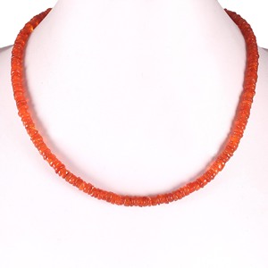 Lớp chất lượng 100% tự nhiên Carnelian Vòng cổ mịn chuỗi đính cườm với lốp hình dạng hạt đá tự nhiên đồ trang sức làm thành phần - Product Image 2