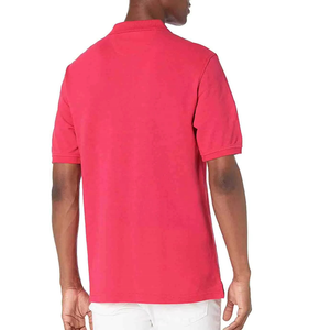 เสื้อโปโลพรีเมียมสำหรับผู้ชาย แขนสั้น คอปกตัดสี กระดุม 3 เม็ด สวมใส่สบาย เหมาะสำหรับกอล์ฟ สีและขนาดตามสั่ง รับผลิตแบรนด์ส่วนตัว - Product Image 3