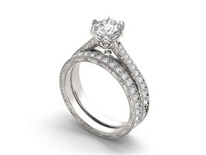 Anillos de Compromiso y Matrimonio Apilables de Moda con Incrustaciones de Diamantes en Oro Amarillo con Certificación IGI, Engaste de 4 Puntas, para Regalo - Product Image 5