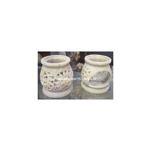 Vente en gros et fabrication de brûleurs d'huile aromatique en pierre ollaire naturelle, forme ronde, pour cadeaux d'affaires et décoration intérieure à prix avantageux - Product Image 1