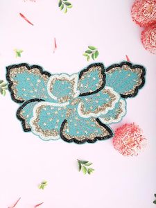 เสื่อผ้าปักลูกปัดสีเขียวทะเลสำหรับตกแต่งโต๊ะในห้องครัว - Product Image 3