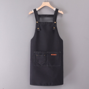 Delantal de limpieza de cocina con logotipo personalizado multifunción para chef en casa, ropa para hornear con bolsillos, sin mangas reutilizable para adultos - Product Image 3