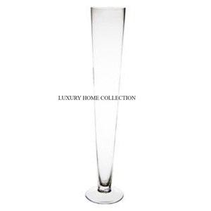 Decoración de mesa pulida de oro rosa, jarrones de flores de boda, Trompeta de flores de interior moderna de gran tamaño, centro de mesa de boda, artículos de mesa - Product Image 6