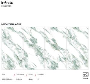 Carreaux de sol en porcelaine GVT/PGVT très vendus, 600x1200 mm, pour la décoration intérieure, aspect marbre poli et glacé, dalle pour salons - Product Image 4