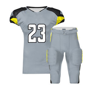 Uniforme de Fútbol Americano Unisex Personalizado con Mangas Cortas, Diseño Transpirable, Alta Calidad, 100% Poliéster - Product Image 1