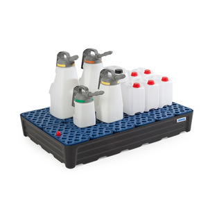 Piccola vasca di contenimento pro-line in polietilene (PE), con griglia, 120 litri, 1170x785x180 - Product Image 3
