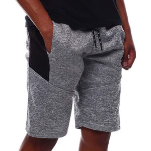 2024 hommes broderie personnalisée Tech polaire Sweat Shorts taille élastique cordon solide motif été Streetwear avec poches latérales - Product Image 1