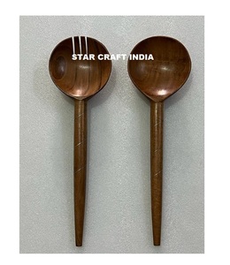 Vente en gros de vaisselle de qualité supérieure couverts à manche en bois couverts en acier inoxydable faits à la main avec poignée en résine pour la fête de mariage - Product Image 5