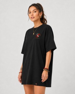 T-shirt de yoga décontracté pour femme en coton biologique 100% écologique, coupe ample, col rond, manches courtes, respirant, séchage rapide - Product Image 4