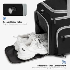 Bolsa de Pickleball con Capacidad para 4 Palas y Accesorios, 30-40L, Mochila Grande con Compartimento para Zapatos, Ganchos para Valla y Múltiples Bolsillos - Product Image 4