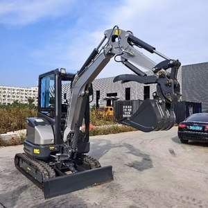 Mini excavadora eléctrica CX25EV con envío gratuito, excavadora pequeña de 2.5 toneladas para granja, mini excavadora con motor Kubota, alta potencia de excavación. - Product Image 2