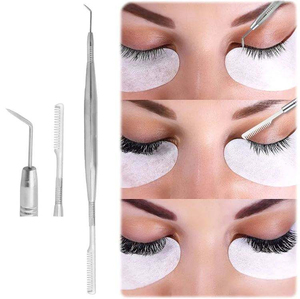 Pinzas Profesionales de Acero Inoxidable para Levantar Pestañas y Cejas, Juego de Herramientas Separadoras, con Logotipo Personalizado, Aislador de Pestañas Postizas - Product Image 6