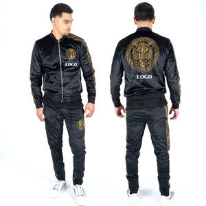 Ensemble survêtement pour homme, sweat-shirt à manches longues uni d'hiver, pantalon de survêtement, 100% coton, respirant, séchage rapide - Product Image 4