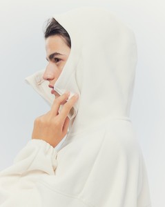 Sudadera con capucha de punto holgada de algodón de alta calidad, sudadera Formal con característica transpirable, logotipo frontal de temporada de otoño, venta al por mayor - Product Image 6