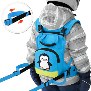 Imbracatura di Sicurezza per Bambini per Sci e Snowboard con Fibbia Regolabile, Cinghie Ecologiche e Durevoli in Poliestere Personalizzabili - Product Image 1