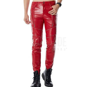 Pantalon d'équitation d'extérieur Racing & Touring Biker Gear au prix d'usine Pantalon en cuir de moto durable pour hommes - Product Image 2