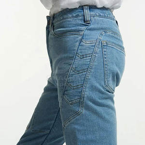 กางเกงยีนส์ผู้ชายแฟชั่น กางเกงยีนส์ผู้ชายทรงสลิม กางเกงยีนส์ผู้ชายใส่สบาย กางเกงผู้ชายลำลองแบบซักล้าง - Product Image 6