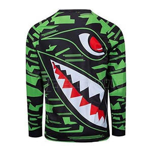 Vêtements d'entraînement Slim Fit Design Production OEM Chemise de motocross imprimée sur mesure avec fonction de séchage rapide - Product Image 2