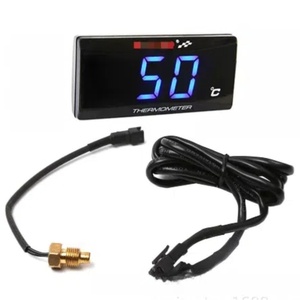 Motorcycle <strong>water</strong> <strong>temperature</strong> <strong>gauge</strong> Digital Square LCD Display Tach Hour Meter Tachometer <strong>Gauge</strong> for Bracket Waterproof - Product Image 2