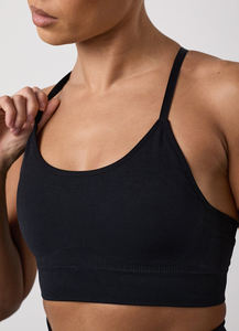 Soutien-gorge de sport pour femme, couleur unie, design de bretelles, léger, vêtements de sport, soutien-gorge de sport pour femme - Product Image 4